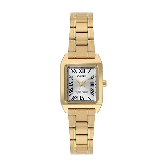 Casio LTP-V007G-9B Women’s Analog Watch, Gold Tone, Roman Dial, Stainless Steel