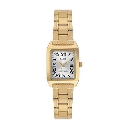 Casio LTP-V007G-9B Women’s Analog Watch, Gold Tone, Roman Dial, Stainless Steel