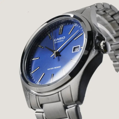 Casio MTP-1183A-2A Men’s Stainless Steel Watch, Blue Dial & Date