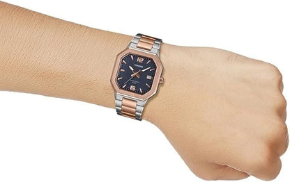 Casio MTP-B195RG-2AV Men’s Rose Gold Stainless Steel Watch, Blue Dial & Date