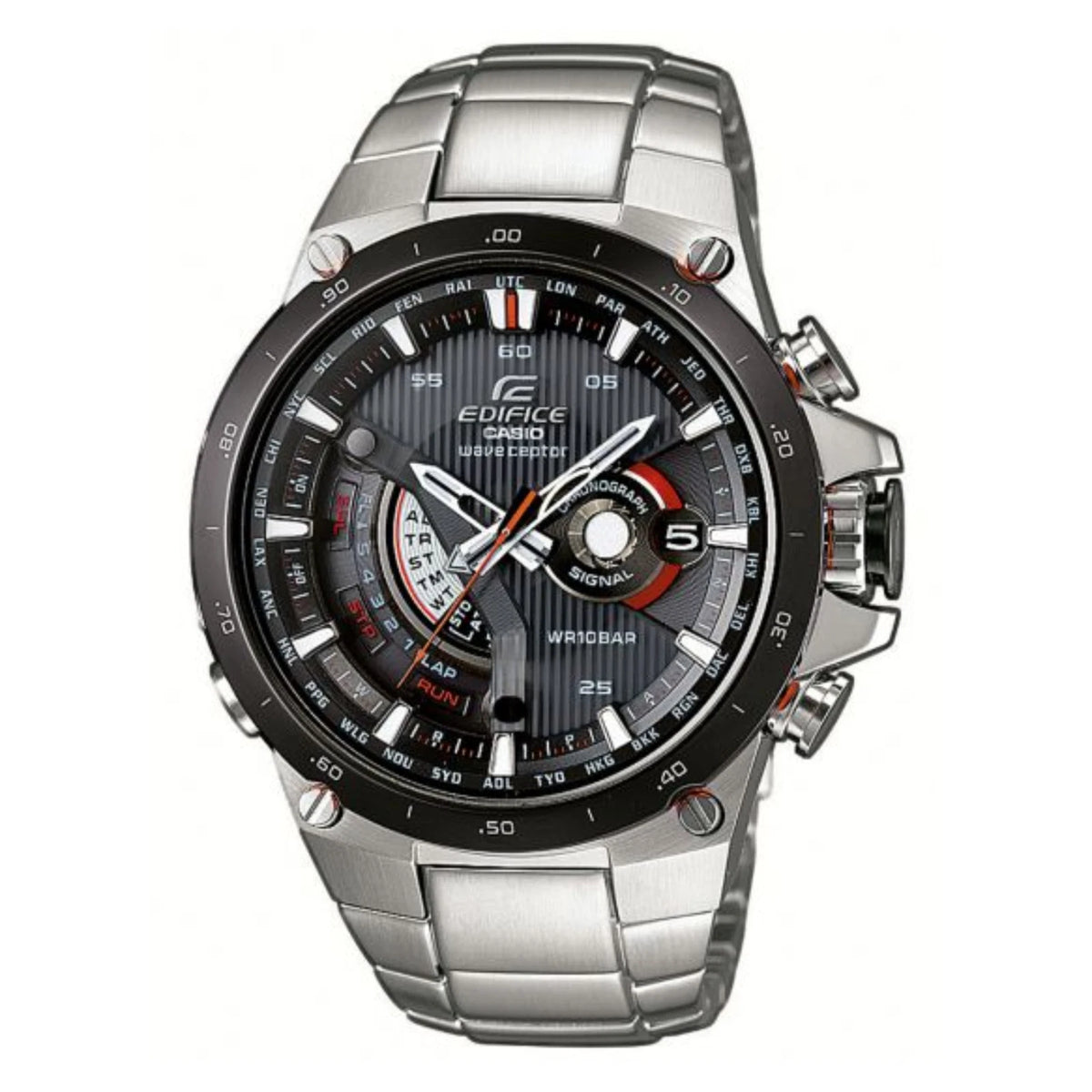 Casio Edifice EQW-A1000DB-1AER Men’s Solar Wave Ceptor Watch, Stainless Steel