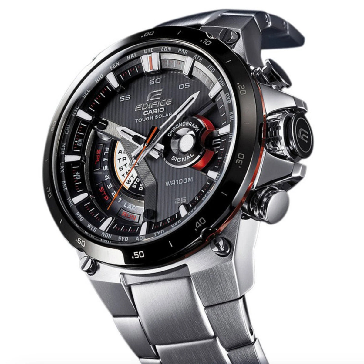 Casio Edifice EQW-A1000DB-1AER Men’s Solar Wave Ceptor Watch, Stainless Steel