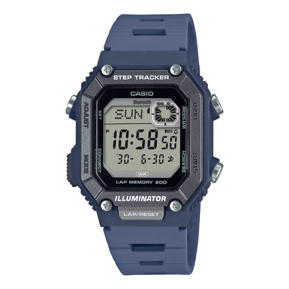Casio WS-B1000-2AV Bluetooth Digital Watch, Step Tracker, Navy Blue